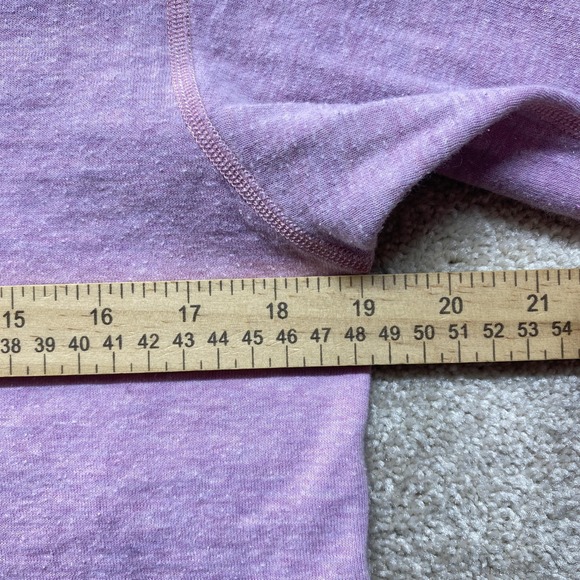 L.L.Bean Shirt Womens Large Purple Lavender Long Sleeve Crewneck Heather Knit - Picture 5 of 10